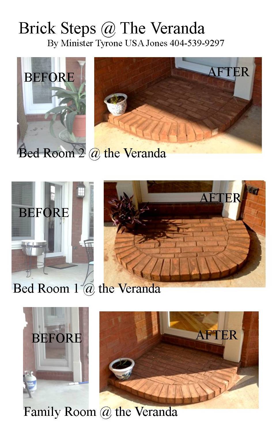 Veranda Brick Bed completed