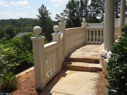 Front Rail Balusters completed